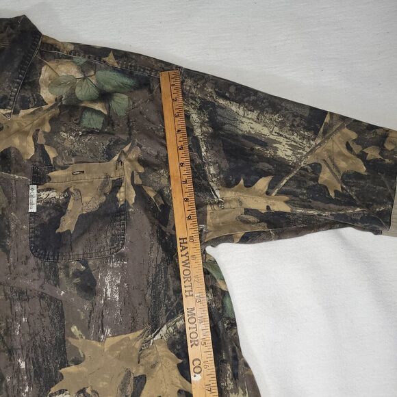 Vintage Columbia Size XL Shirt Mens Medium Brown Camo Shooting Vented Hunting - Picture 7 of 16